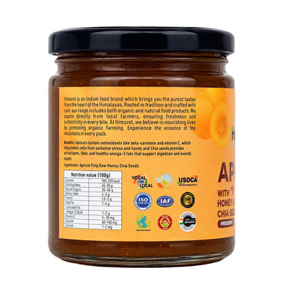 Himsrot Apricot Jam (Preserve) with Honey & Chia Seeds | 250gm