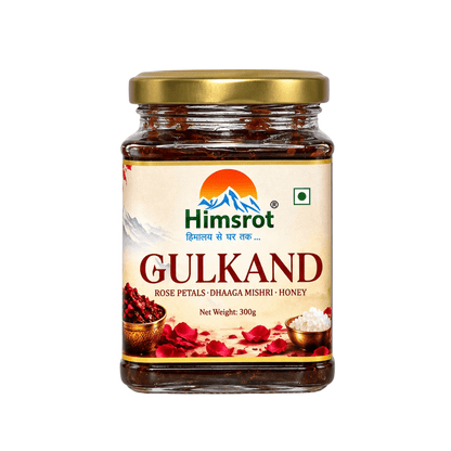Himsrot Gulkand With Dhaaga Mishri & Honey | Pure, Natural & Himalayan | 300gm