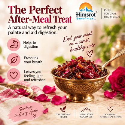 Himsrot Gulkand With Dhaaga Mishri & Honey | Pure, Natural & Himalayan | 300gm