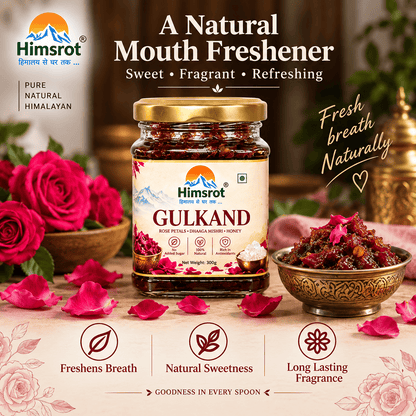 Himsrot Gulkand With Dhaaga Mishri & Honey | Pure, Natural & Himalayan | 300gm