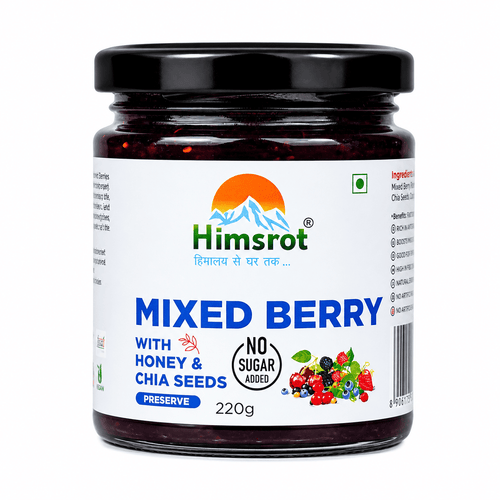 Himsrot Mixed Berry Preserve with Honey & Chia Seeds 250gm
