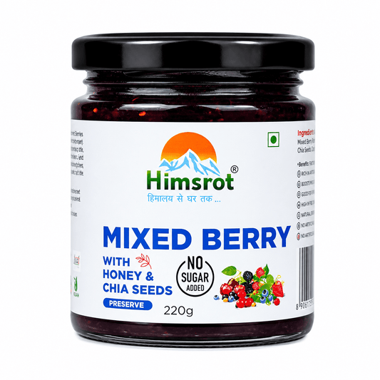 Himsrot Mixed Berry Preserve with Honey & Chia Seeds 250gm