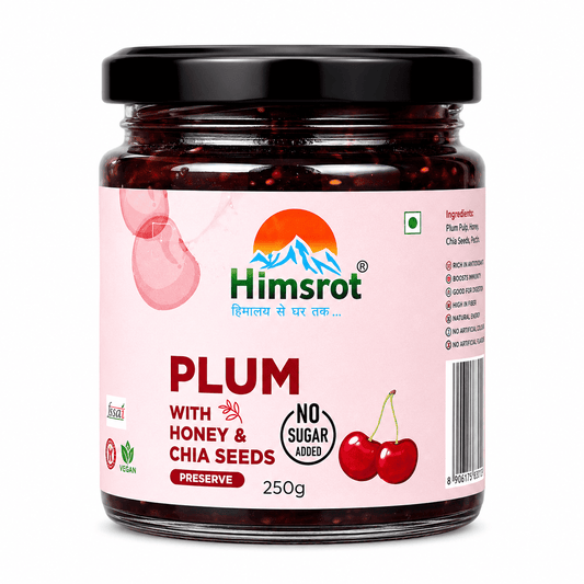 Himsrot Plum Preserve with Honey & Chia Seeds 250gm