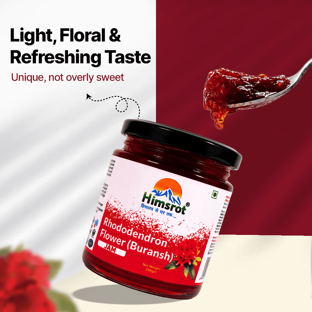 Blueberry Jam With Honey & Chia Seeds + Buransh Jam