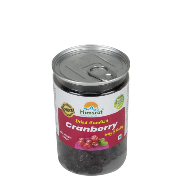 Himsrot Dried Cranberry Healthy Whole Dry Cranberry Fruit from Himalayas 100% Natural Sun Dried Berries, 200g