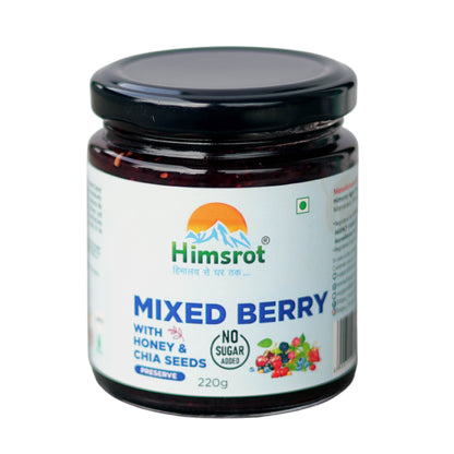 Himsrot Mixed Berry Preserve with Honey & Chia Seeds 250gm