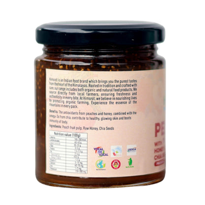 Himsrot Peach Preserve with Honey & Chia Seeds 250gm