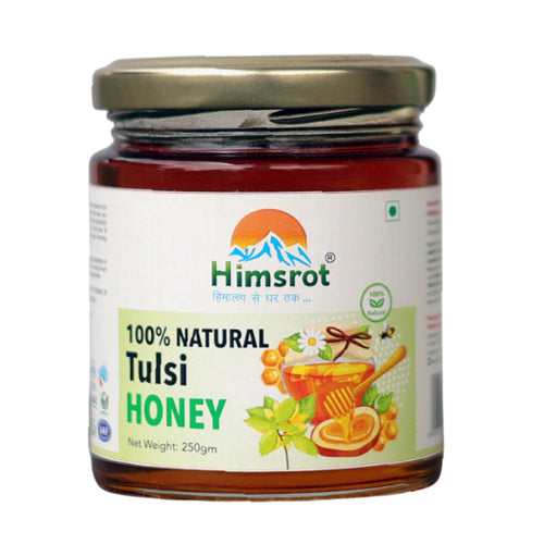 Himsrot Tulsi Honey | Raw & Unprocessed Himalayan Honey