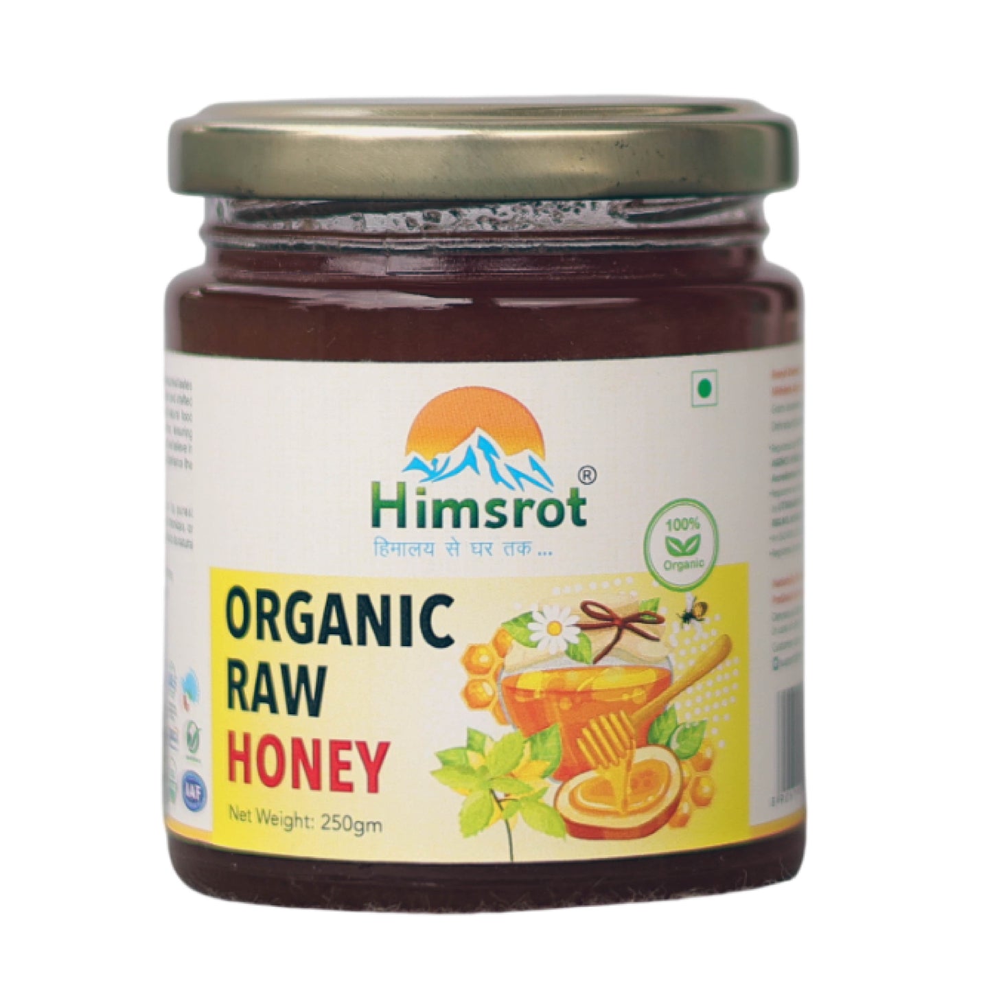 Himsrot Organic Raw Honey, 250g