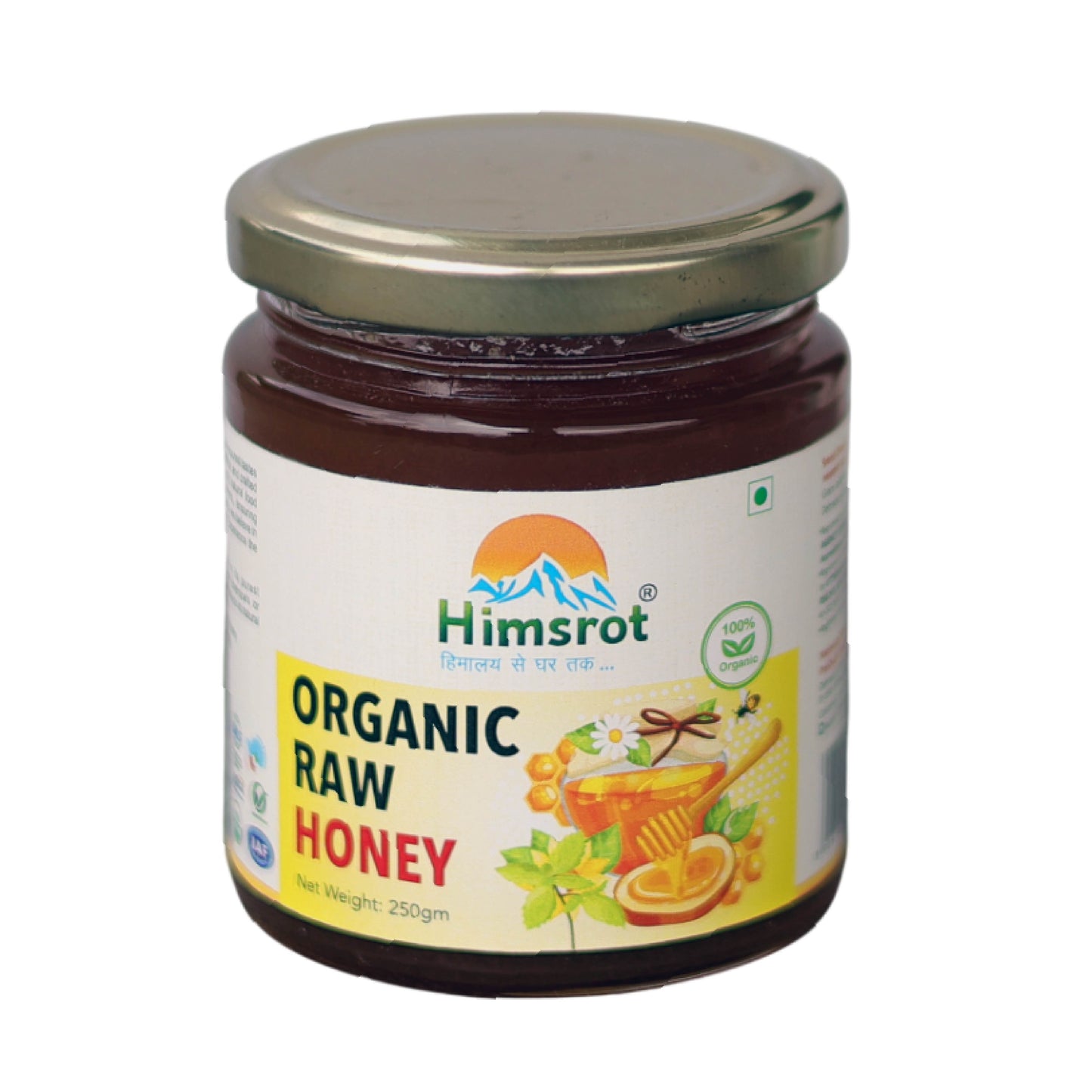 Himsrot Organic Raw Honey, 250g