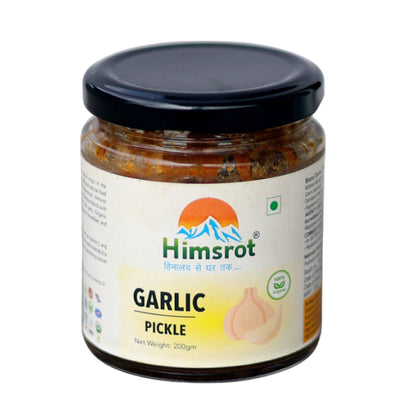 Himsrot Organic Garlic Pickle Lehsun Achar, 200g