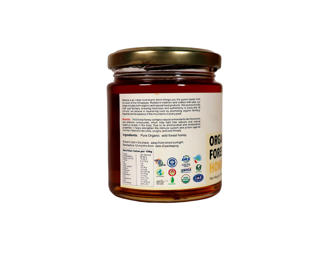 Organic Wild Forest Honey,250g