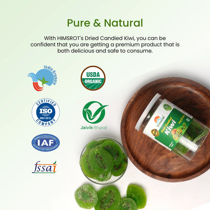 Himsrot Dried Premium Kiwi Slices Superfood Snacks from the Himalayas 100% Natural, 200g