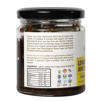 Himsrot Lemon Sweet & Sour Pickle Achar, 200g