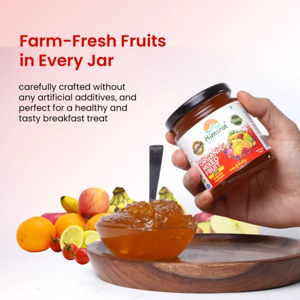 Himsrot Organic Mixed Fruit Jam, 250g