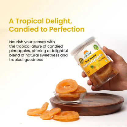 Himsrot Healthy Dried Pineapple Fruit Slices from Himalayas 100% Natural Sun Dried Fruits, 200g