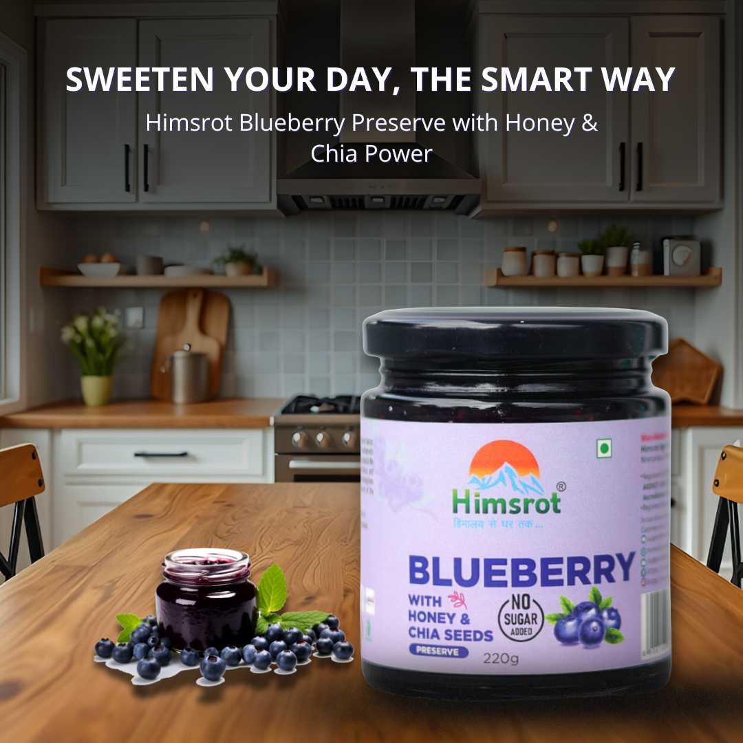 Himsrot Blueberry Preserve with Honey & Chia Seeds 220gm