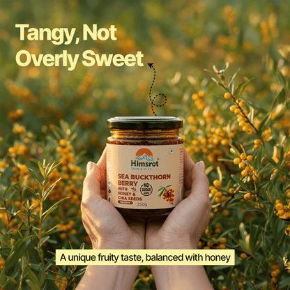 Himsrot Seabuckthorn Berry Jam (Preserve) With Honey & Chia Seeds | 250gm